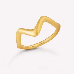 byBiehl® Danmark Guldringe<Wave Small ring
