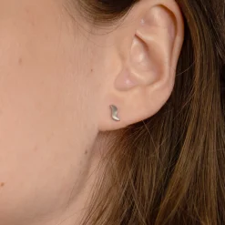 byBiehl® Danmark Sølvøreringe|Ørestikker<Wave Studs